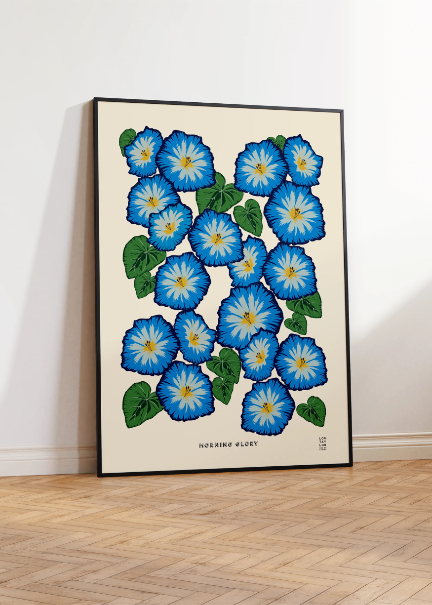 Morning Glory Print by Lou Taylor