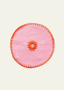  TBCo Cotton & Linen Coasters Set of 2 in Pink