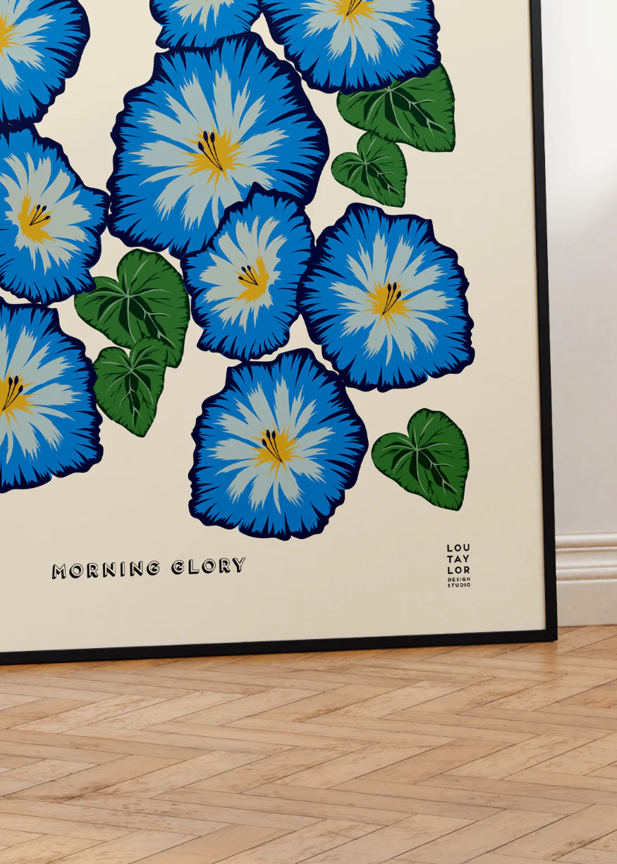 Morning Glory Print by Lou Taylor