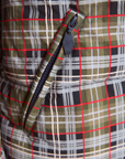Damson Madder Pearl Hooded Puffer - Multi Check