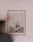 Frankie Penwill - Tulips In Floral Star Vase
