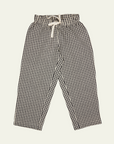 Pigeon Organics Loose Summer Seersucker Pants - Black Check