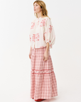 Maison Anana Dicky Red Check Skirt