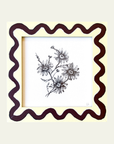 Yellow & Burgundy Wiggle Daisy Original Artwork by Ley Lines