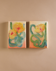 Yellow Minis, Original Artworks by Flora Dorian