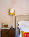 Three Moons Screen Printed Linen Lampshade — Yellow, by Jessie De Salis