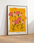 Carnations Print by Lou Taylor