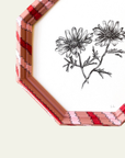 Pink & Red Striped Daisy Original Artwork by Ley Lines