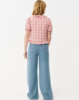 Maison Anana Aida Red Check Blouse