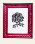 Red & Blue Wiggle Chrysanthemum Original Artwork by Ley Lines