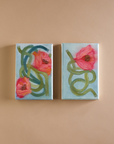 Blue Minis, Original Artworks by Flora Dorian