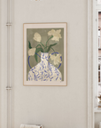 Frankie Penwill - Off White Flowers In Lady Vase Art Print