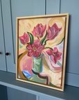 'Pink Tulips' Original Artwork by Ley Lines