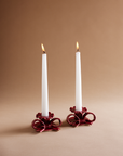 Bow Ceramic Candlestick