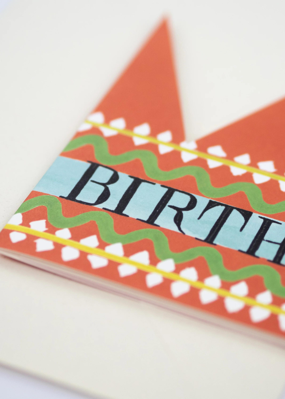 Hadley Paper Goods Birthday King Party Hat Greetings Card