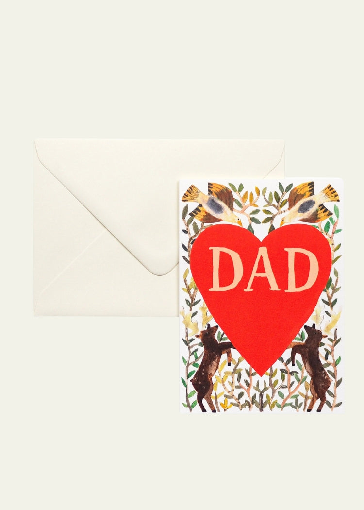 Dad Heart Greetings Card