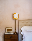 Three Moons Screen Printed Linen Lampshade — Yellow, by Jessie De Salis
