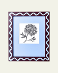 Burgundy & Blue Peony Original Artwork by Ley Lines