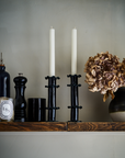 Frilly Ceramic Candlestick — Tall