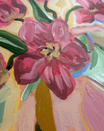 'Pink Tulips' Original Artwork by Ley Lines