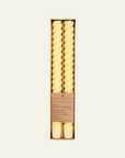 Jasmine Yellow Spiral Dinner Candles, 2 Per Pack