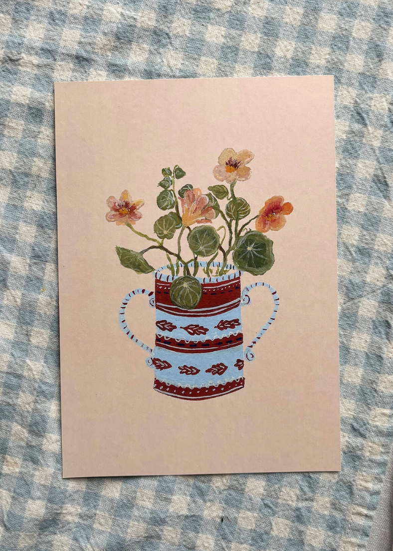 A5 Print - Apricot Nasturtium