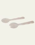Resin Salad Server Pair in Vanilla