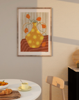 Frankie Penwill - Orange Flowers in Sun & Moon Vase