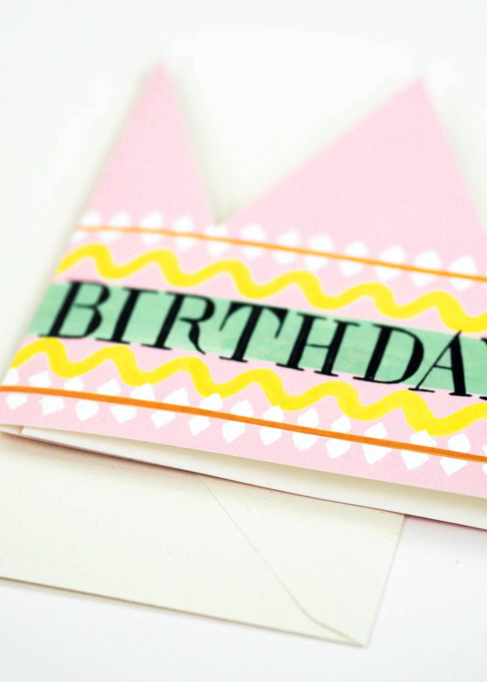 Hadley Paper Goods Birthday Queen Party Hat Greetings Card