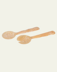 Resin Salad Server Pair in Peach