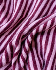 Merino Triangle Scarf in Pink Stripe