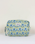 Cotton Quilted Waterproof Wash Bag, Large (Various Colours)