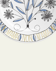 'Loves Me, Loves Me Not' Decorative Wall Plate in Blue