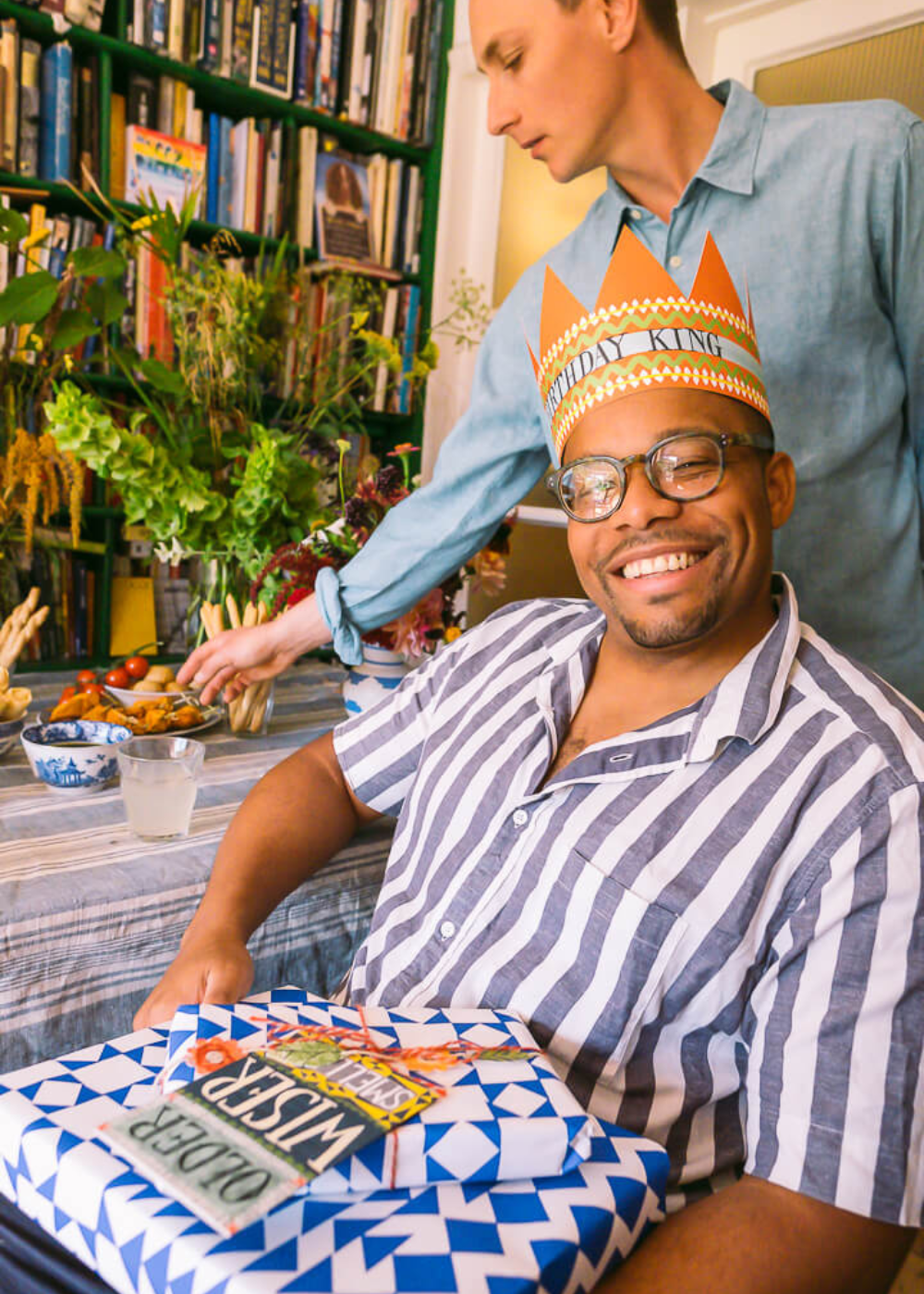 Hadley Paper Goods Birthday King Party Hat Greetings Card