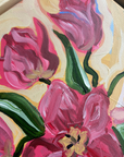 'Pink Tulips' Original Artwork by Ley Lines