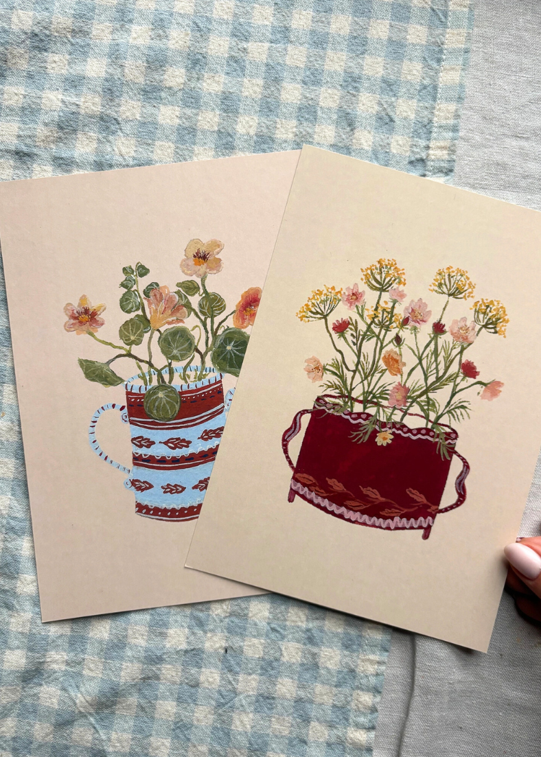 A5 Print - Apricot Nasturtium