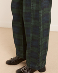 Damson Madder Felix Barrel Leg Jeans - Over Dye Check