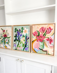 'Pink Tulips' Original Artwork by Ley Lines