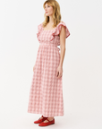 Maison Anana Ambre Red Check Dress