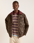 Damson Madder Pixie Bomber Jacket - Leopard