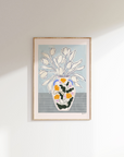 Frankie Penwill - Tulips In Floral Star Vase art print