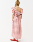 Maison Anana Ambre Red Check Dress