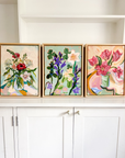 'Pink Tulips' Original Artwork by Ley Lines