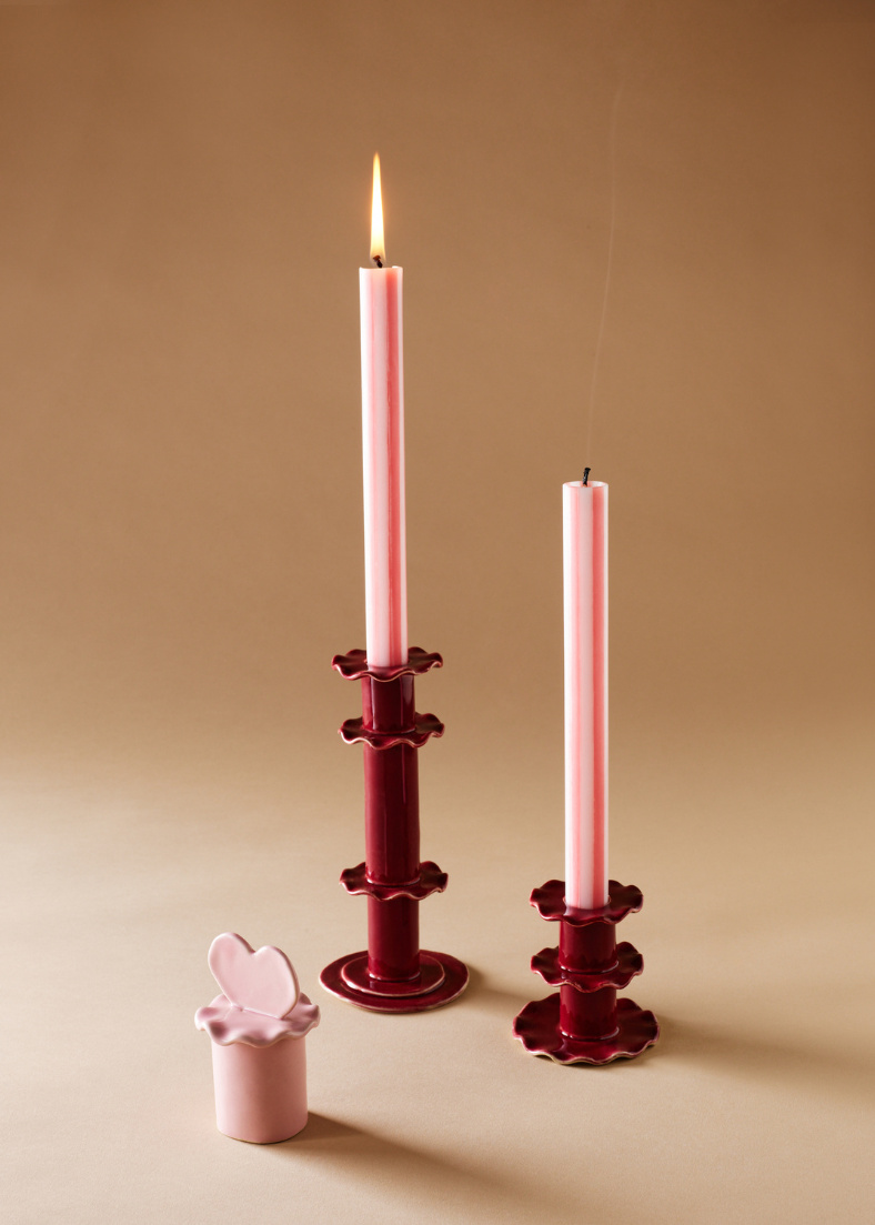 Frilly Candlestick — Small