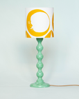 Three Moons Screen Printed Linen Lampshade — Yellow, by Jessie De Salis