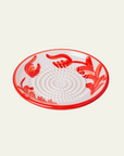 Ceramic Grater in Red & White