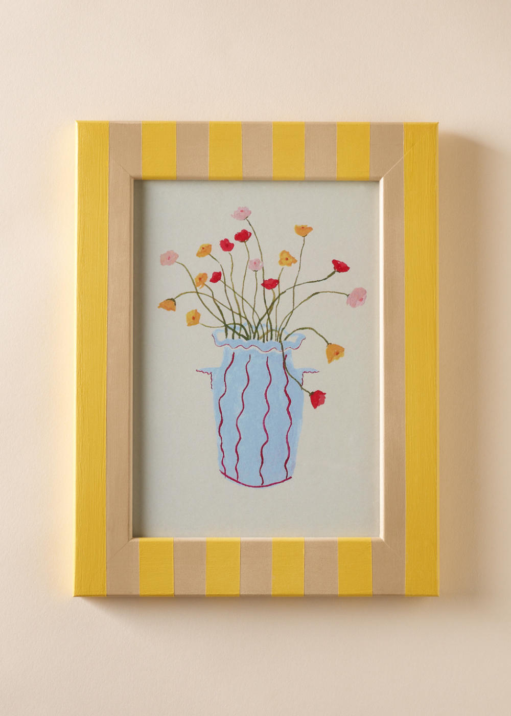 Candy Cane Striped Picture Frame — Sunshine & Sand