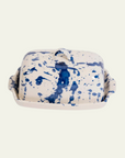 Ceramic Butter Dish in Blue Splatter