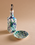 Ceramic Oil Dispenser in Blue Splatter (475mL)