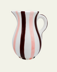 Ceramic Striped Jug in Neapolitan